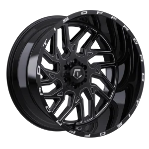 TIS Wheels – 544BM – Black – 20″x10″ -25mm – Summer Wheels – 544BM2106825